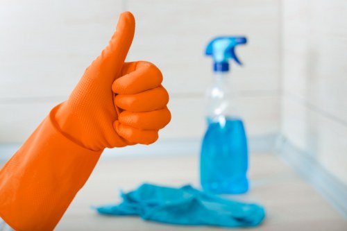 Professional cleaning service preparing a Bayswater property with care